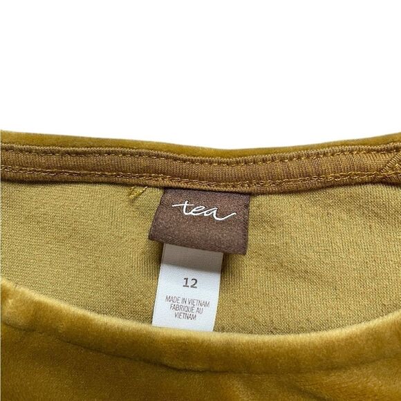 TEA COLLECTION Chestnut Velour Bell Sleeve Dress - Picture 6 of 8